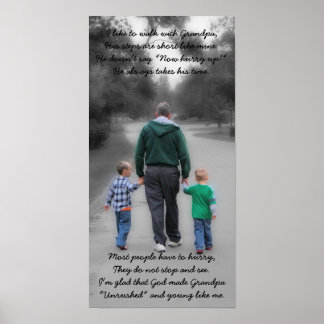 grandpa and grandsons poster