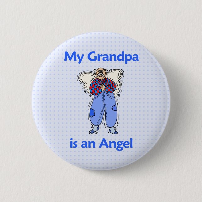 Grandpa Angel Button (Front)