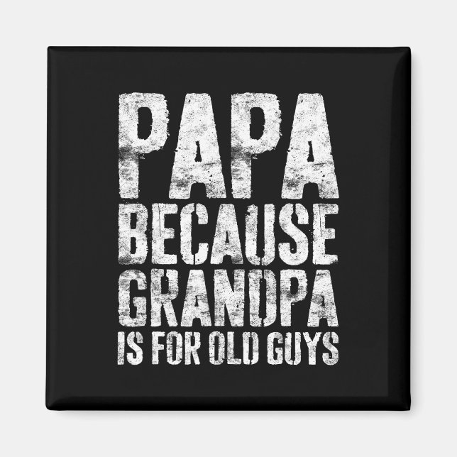 Grandpa Art For Men Grandfather Papa Parent Father Magnet (Front)