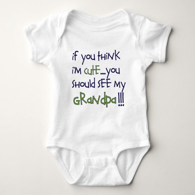 grandpa baby bodysuit (Front)