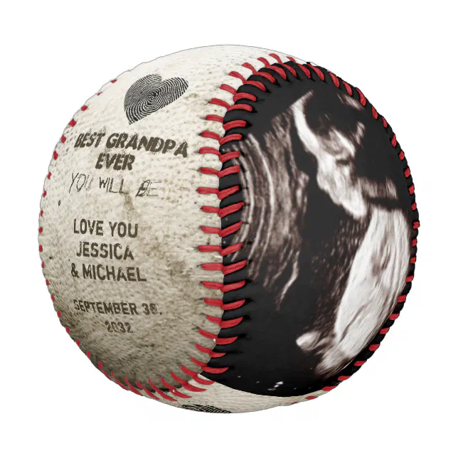 Grandpa Baby Reveal Pregnancy Announcement Baseball Zazzle grandpa-baby-reveal-pregnancy-announcement-baseball-zazzle