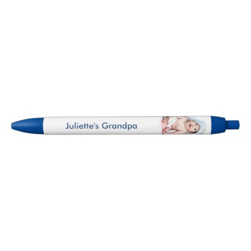 Grandpa Babys Photo Personalized   Black Ink Pen