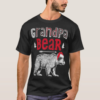 Grandpa Bear Christmas Santa Family Matching Paja T-Shirt