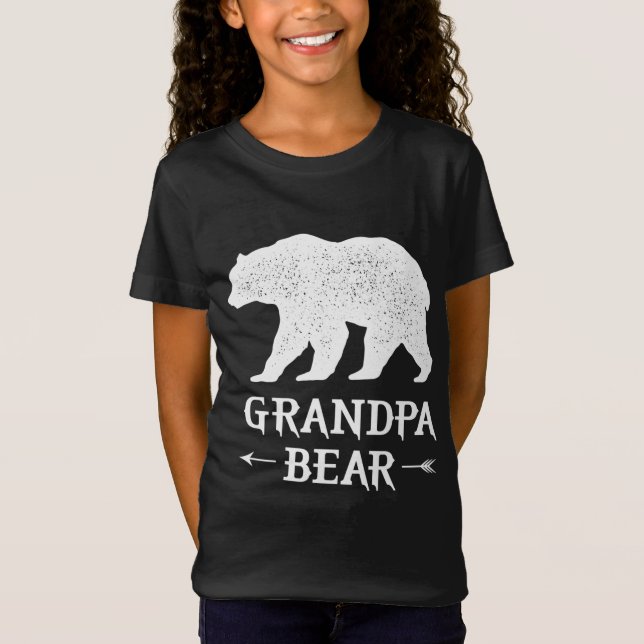 Grandpa Bear funny father's day family design for  T-Shirt (Front)