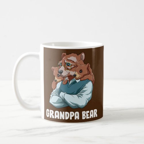 Grandpa Bear Grandfather Granddaughter Grandson Coffee Mug