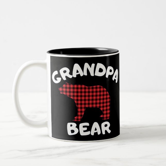 Grandpa Bear Two-Tone Coffee Mug (Left)