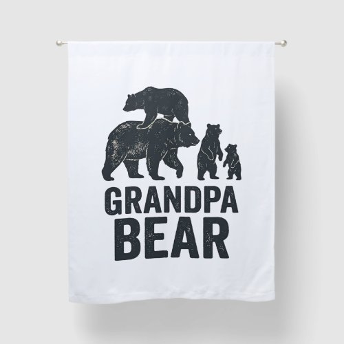 Grandpa Bear Vintage Engraving Family Bear Shirt D Blackout Curtains