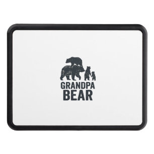 Grandpa Bear Vintage Engraving Family Bear Shirt D Hitch Cover