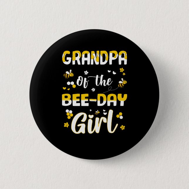 grandpa Bee day Button (Front)