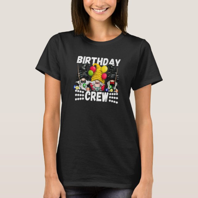Grandpa Billiard Gnome For Family Group Birthday C T-Shirt (Front)