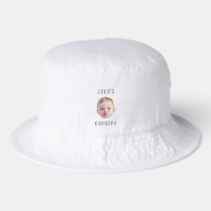 Grandpa Birthday, Baby Face Dady Gift, Custom Face Bucket Hat