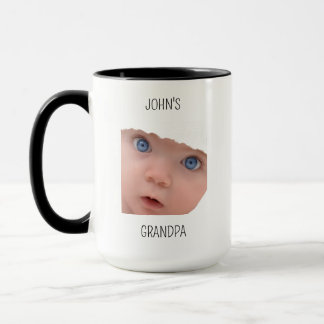 Grandpa Birthday, Baby Face Dady Gift, Custom Face Mug