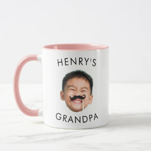Grandpa Birthday, Baby Face, Mug for Grandpa