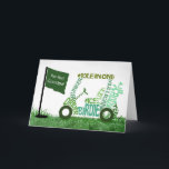 Grandpa Birthday Par-Fect Golf Cart in Words Card<br><div class="desc">Celebrate your golf-loving Grandpa with this playful birthday design featuring a golf cart built entirely from golf lingo—like “birdie, ” “driver, ” and “hole in one.” A green flag with the pun “Par-fect Grandpa!” adds charm and humor. This card is perfect for a grandfather who enjoys tee time and appreciates...</div>