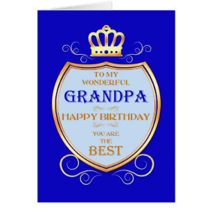 Grandpa Birthday with Shield Cards