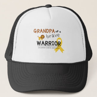 grandpa brave warrior cancer lion Trucker Hat