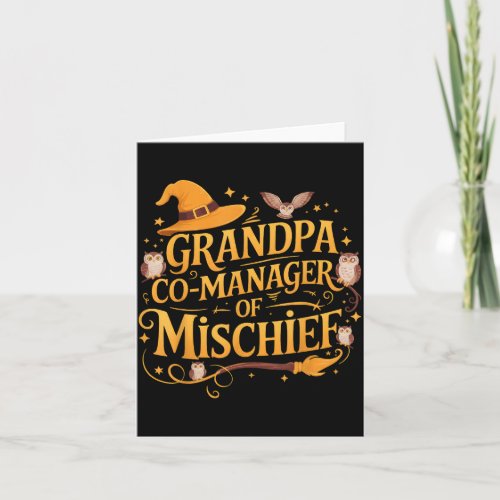 Grandpa Co-manager Of Mischief Birthday Family Mat