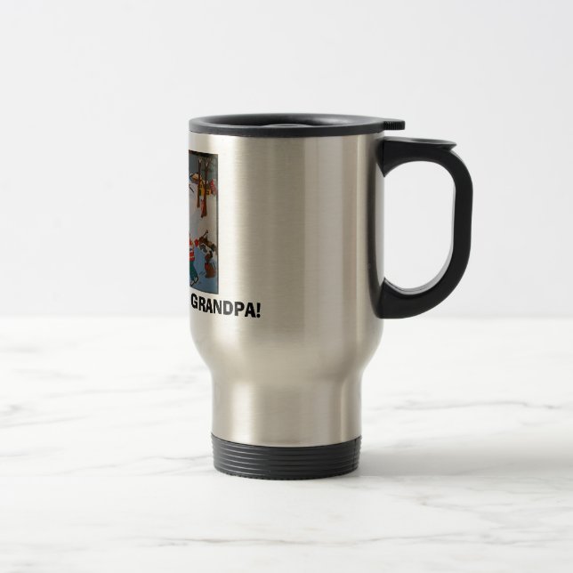 Grandpa coffee travel mug. travel mug (Right)