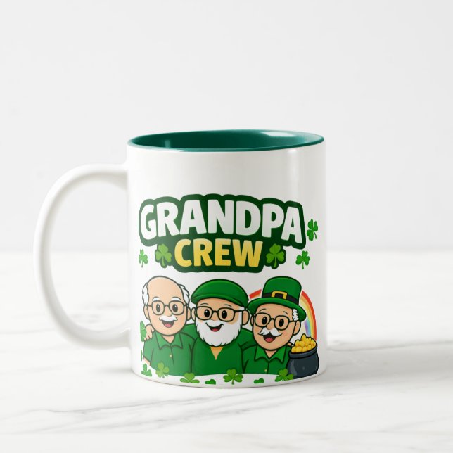 Grandpa Crew Two-Tone Coffee Mug (Left)