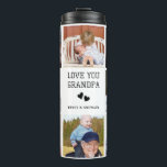 Grandpa Custom Photo Collage Thermal Tumbler<br><div class="desc">Keep Grandpa’s drinks hot or cold in style with this personalized "Love You, Grandpa" thermal tumbler! Featuring a sleek modern collage design, this custom tumbler lets you add your favorite photos to create a unique and meaningful gift. Perfect for coffee, tea, or any drink on the go, it’s a great...</div>