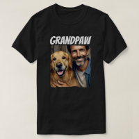Grandpa Custom Photo Grandpaw Dog Modern