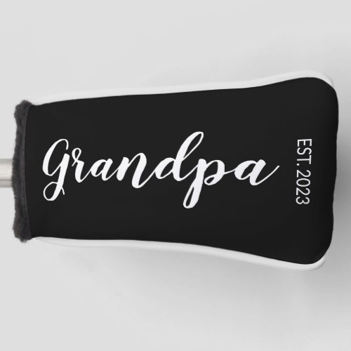 Grandpa Customizable Established Year Golf Head Cover