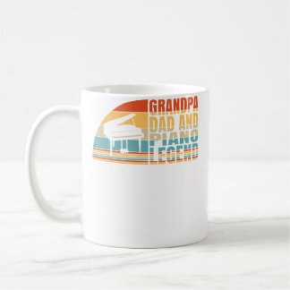 Grandpa Dad And Piano Legend Pianist And Piano Pla Coffee Mug