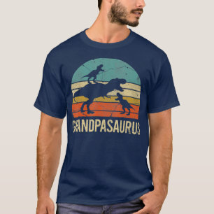 Grandpa Dinosaur Dad Gift Funny Grandpasaurus 2 T-Shirt