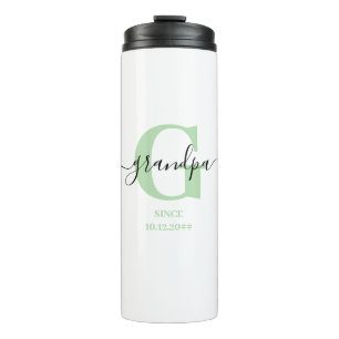 Grandpa Elegant Script Monogram Thermal Tumbler