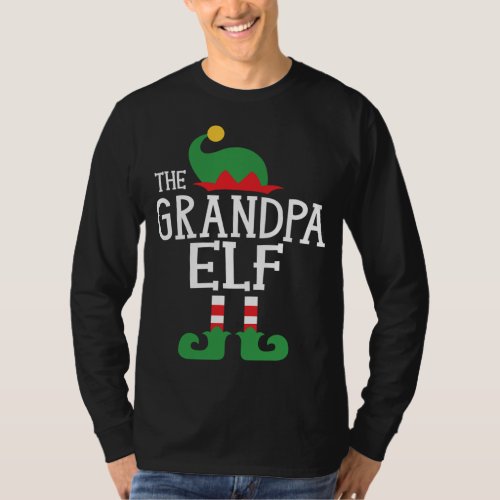 Grandpa Elf Family Christmas Matching Top