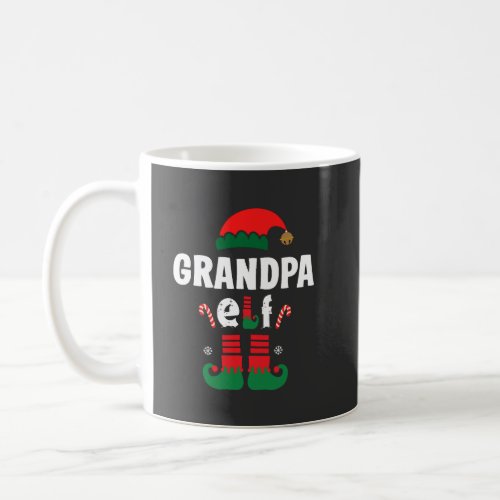 Grandpa elf family matching christmas outfit name  coffee mug