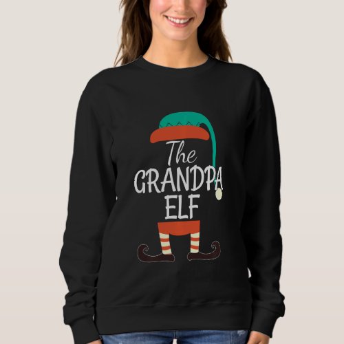 Grandpa Elf Family Matching Group Christmas Gift L Sweatshirt