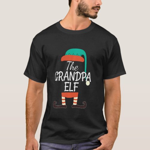 Grandpa Elf Family Matching Group Christmas Gift L T_Shirt