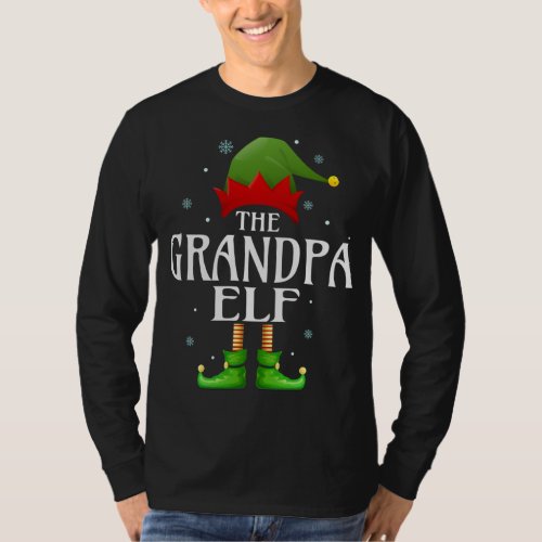 Grandpa Elf Xmas Matching Family Group Christmas G T_Shirt