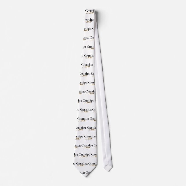 Grandpa Est 2010 Neck Tie (Front)