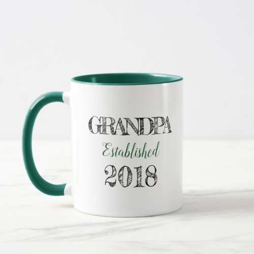 Grandpa Est 2018 Gift Mug