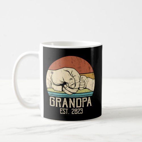 Grandpa Est 2023 New Grandpa 1St Time Grandpa Coffee Mug