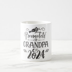 grandpa est 2024, Promoted To Grandpa Est. 2024 Coffee Mug