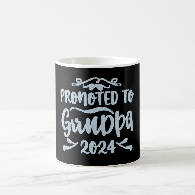 grandpa est 2024, Promoted To Grandpa Est. 2024 Coffee Mug (Center)