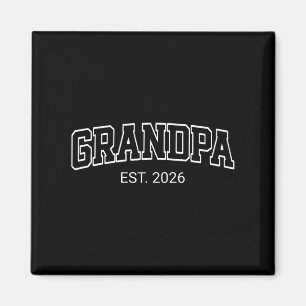 Grandpa Est. 2026 1st Time Grandp To Be Baby Annou Magnet
