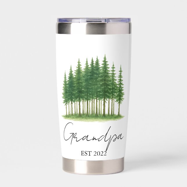 Grandpa est. [Year] – Custom Gift for Grandfather  Insulated Tumbler (Front)