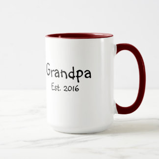 Grandpa - Established 2016 - 15 oz Coffee Mug