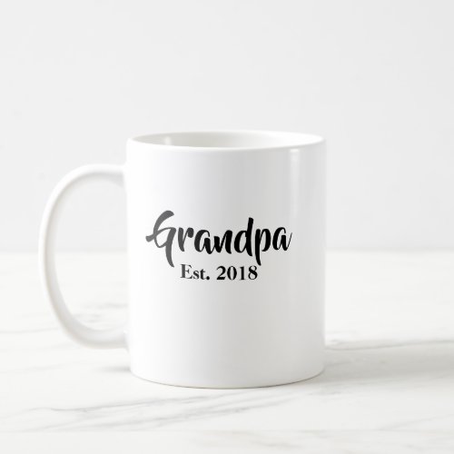 Grandpa Established 2018 Mug