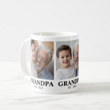 Grandpa Established 3 Photo Grandparents Day