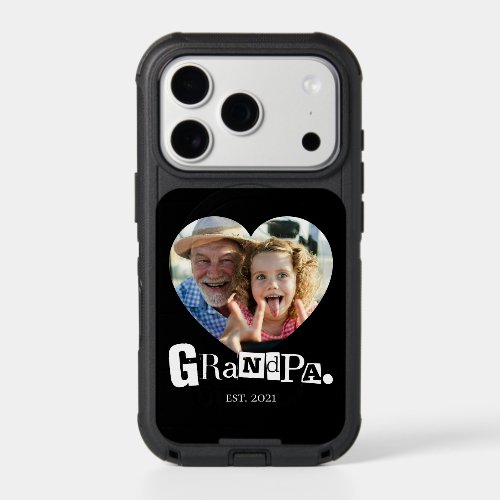 Grandpa Established Heart Photo Cute Gift iPhone 17 Pro Case