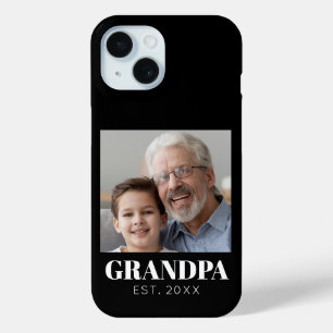Grandpa Established Photo Grandparents Day iPhone 15 Case