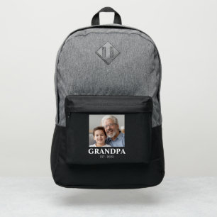 Grandpa Established Photo Grandparents Day Port Authority® Backpack