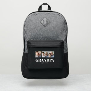 Grandpa Established Photo Grandparents Day Port Authority® Backpack