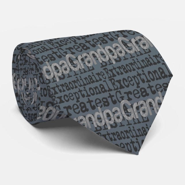 Grandpa Extraordinaire Neck Tie (Rolled)