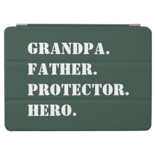 Grandpa Father Protector Hero Text Father's Day iPad Air Cover